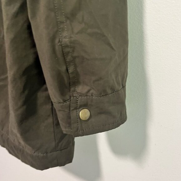 Forever 21 Olive Green Faux Shearling Lined Parka - Size M - Picture 3 of 14